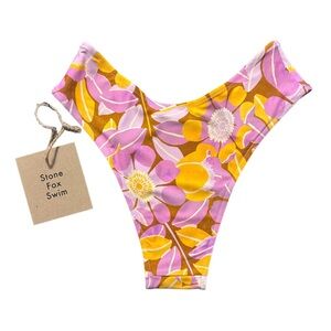 Stone Fox Nola Bikini Bottom in Retro Bloom Size XSmall